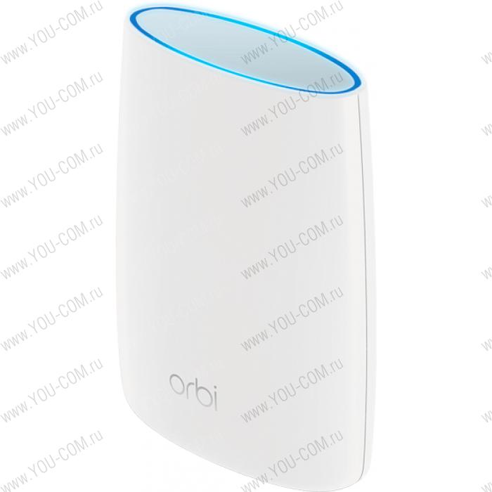 Маршрутизатор NETGEAR Orbi роутер RBR50+точка доступа RBS50; AC3000, 802.11ac (2.4 ГГц, 5 ГГц), 4 порта 10/100/1000 Мбит/с (1 WAN+3 LAN роутер)+ 4 LAN (спутник),1*USB 2.0, бесшовное соединение, покрытие до 370м