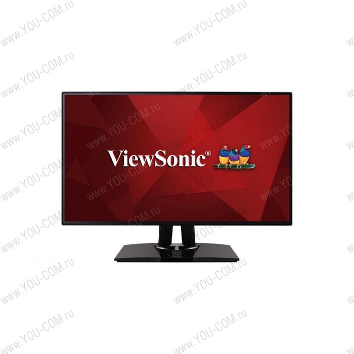 Монитор Viewsonic 27" VP2768 IPS LED 2K, 2560x1440, 5ms, 350cd/m2, 178°/178°, 20Mln:1, HDMI*2, DisplayPort, miniDP, USB-Hub, HeadphoneOut, Апп.калибровка, Tilt, Swivel, Pivot, рег.по высоте, Black