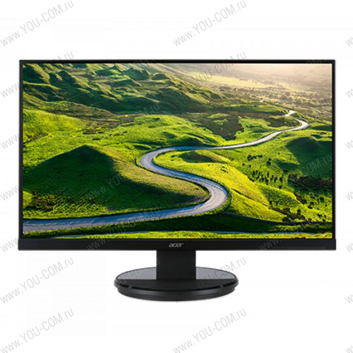 Монитор ACER 27" K272HLEbid LED VA, 1920x1080, 4ms, 300 cd/m2, 100M:1, 178°/178°, D-Sub, DVI, HDMI, VESA(100x100), ZeroFrame, Glossy Black