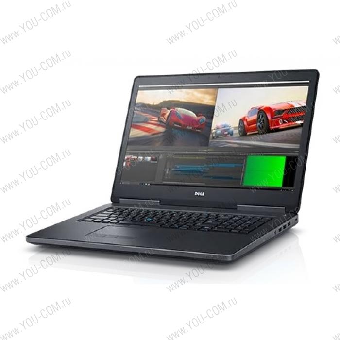 Ноутбук без сумки Dell Precision 7720 Core i7-6820HQ (2,7GHz),17.3" FullHD IPS Antiglare Ultrasharp,16GB (2x8GB) DDR4,256GB SSD + 2TB,Nvidia Quadro M1200 (4GB DDR5)Smart Card,FPR,vPro,TPM,W7 Pro 64 (WIn10 Pro Licence)