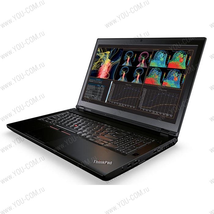 Ноутбук Lenovo ThinkPad P71 17,3"FHD(1920x1080)IPS, i7-7700HQ (2,8GHz), 8GB(1)DDR4, 256GB SSD, NV_Quadro M620M, No ODD, WWAN ready, WiFi, BT, FPR, ColorSensor, Camera, 8Cell, Win 10 Pro, 3.40kg, 3y.OS