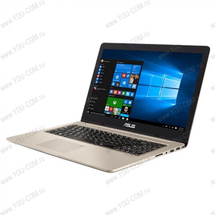 Ноутбук ASUS VivoBook Pro 15 N580VD-DM069 Core i7 7700HQ/8Gb/1TB HDD/15.6"FHD AG (1920x1080)/no ODD/nVidia GeForce GTX1050 2Gb/WiFi/BT/Cam/Illum KB/DOS/1.99Kg/GOLD_METAL