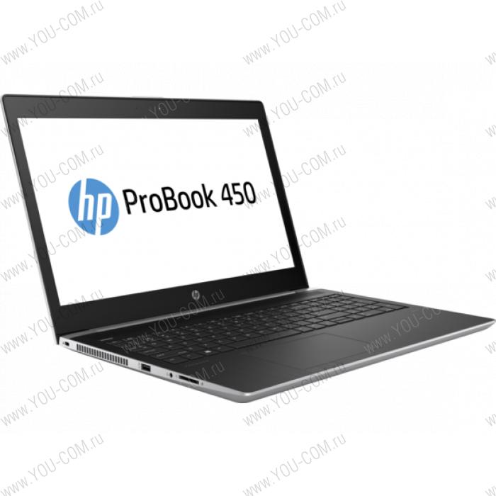 Ноутбук без сумки HP ProBook 450 G5 Core i3-7100U 2.4GHz,15.6" FHD (1920x1080) AG,4Gb DDR4(1),128Gb SSD,48Wh LL,FPR,2.1kg,1y,Silver,Win10Pro