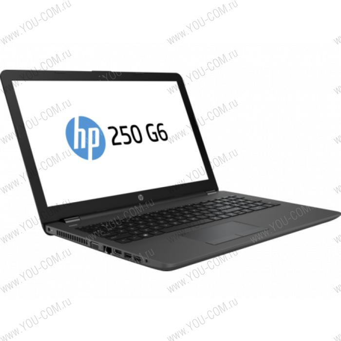 Ноутбук без сумки HP 250 G6 Core i3-6006U 2.0GHz,15.6" HD (1366x768) AG,4Gb DDR4(1),500Gb 5400,DVDRW,31Wh,2.1kg,1y,Dark,Win10Pro