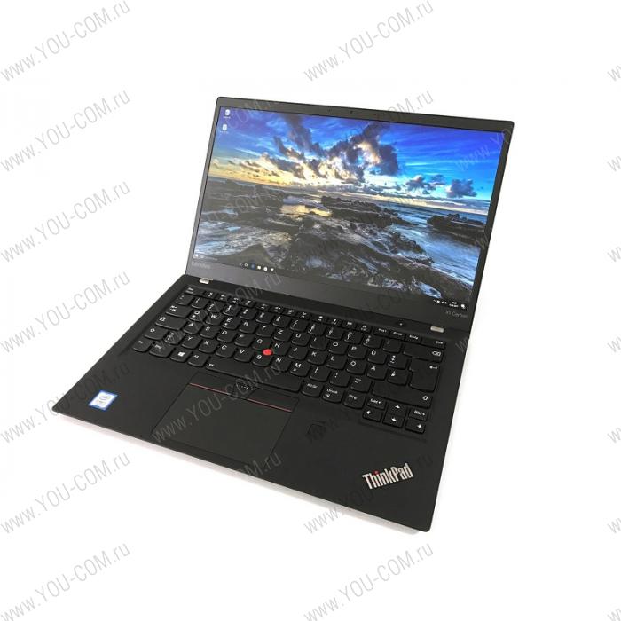 Ноутбук Lenovo ThinkPad Ultrabook X1 Carbon Gen5 14" FHD(1920x1080)IPS,i7-7500U(2,7GHz),8GB(1),256GB SSD, HD Graphics620,WWAN none,NoODD,WiFi,TPM,BT,FPR,3cell,Camera,Win10 Pro, 1.13Kg, 3y.OS