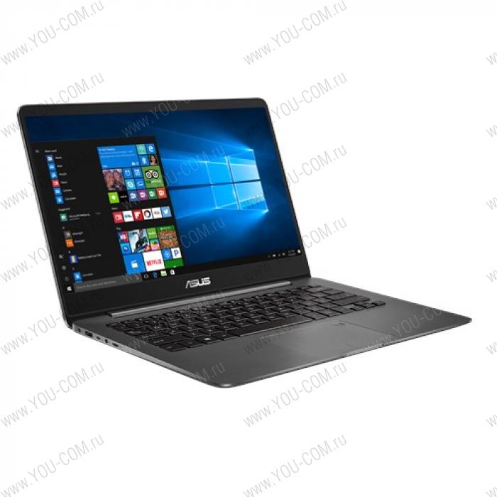 Ноутбук ASUS Zenbook UX430UA-GV282R Core i7-8550U/16Gb/512GB M.2 SSD/Intel 620/14.0"/FHD (1920x1080)/WiFi/BT/Cam/Windows 10 PRO /Grey/Illuminated KB/1,3kg/TPM/Mouse+sleeve