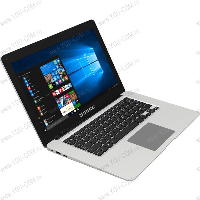 Ноутбук IRBIS NB51, 14" (1366x768), Intel 3735F 4x1.8Ghz (QuadCore), 2048MB, 32GB, cam 0.3MPx, Wi-Fi,  jack 3.5, plastic, white, Windows 10