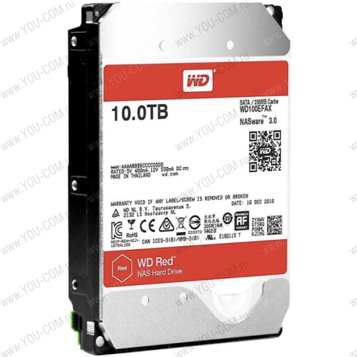 Western Digital HDD SATA-III  10000Gb Red for NAS WD100EFAX, IntelliPower, 256MB buffer