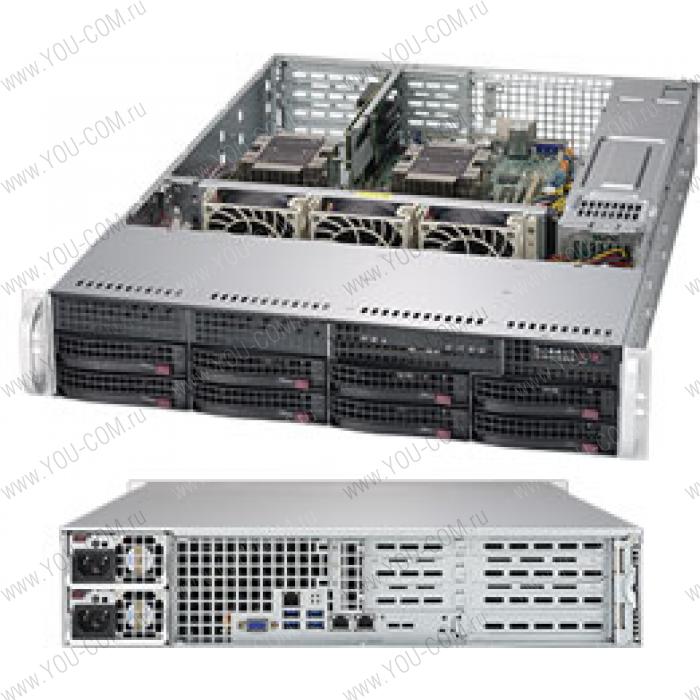 Серверная платформа Supermicro SuperServer 2U 6029P-WTR noCPU(2)Scalable/TDP 70-205W/ no DIMM(12)/ SATARAID HDD(8)LFF/ 2xGbE/ 4xFH, 2xLP, M2/ 2x1000W