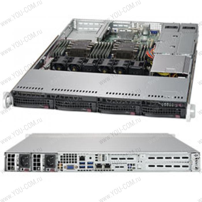 Серверная платформа Supermicro SuperServer 1U 6019P-WTR noCPU(2)Scalable/TDP 70-165W/ no DIMM(12)/ SATARAID HDD(4)LFF/ 2xGbE/ 2xFH, 1xLP, M2/ 2x750W