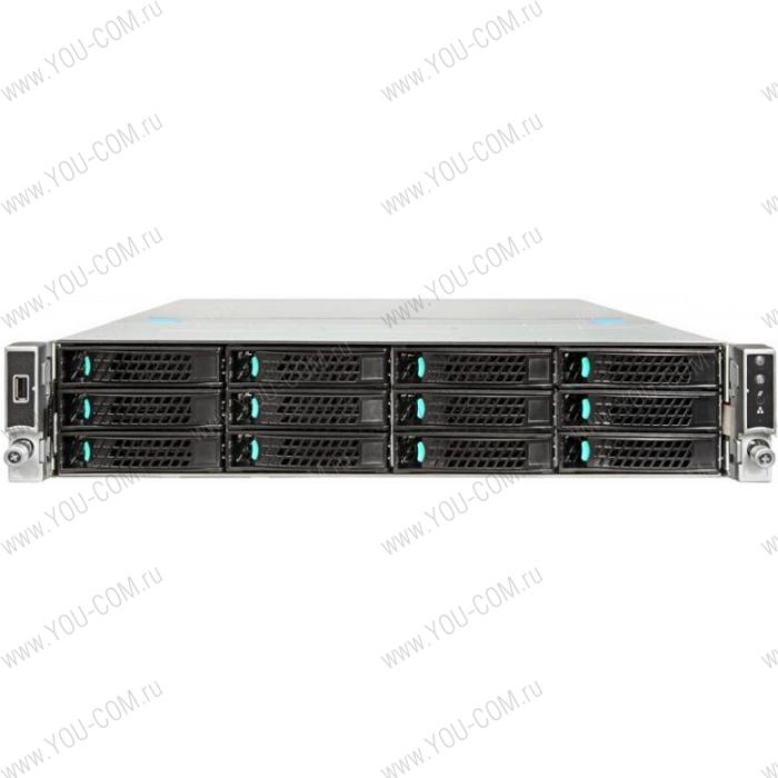 Серверная платформа Intel Server System WILDCAT PASS 2U R2312WTTYSR 951229 2xE5-26**v4/ DDR4 ECC RDIMM x24/ 12x3,5"/ 2x10GBe/ SWRAID(0,1,10,opt.5)/ 12GbSAS Backplane/ 1x1100W redundant PWS.
