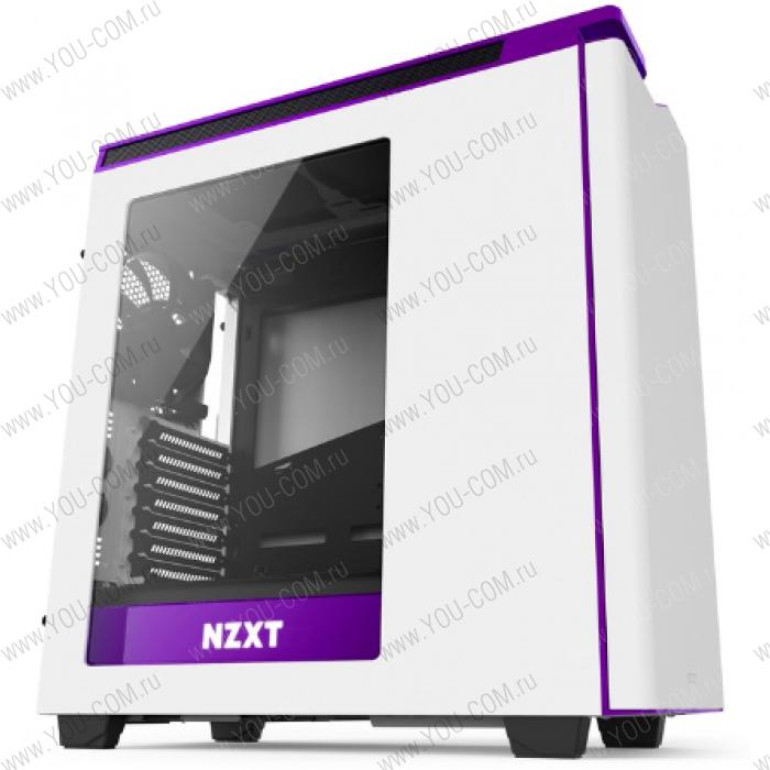 Корпус NZXT CA-H442W-W2 H440 "NEW EDITION" MID TOWER W/WINDOW WHITE/PURPLE