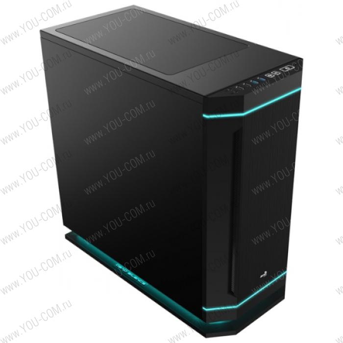 Корпус Aerocool DS 230 Black, ATX, без БП, шумоподавление, 7 вариантов подсветки в 3-х режимах, реобас, 2x USB 2.0, 2x USB 3.0