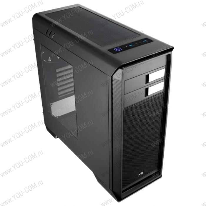 Корпус Aerocool Aero-1000 Black, ATX, без БП, окно, толщина стенок 0,8мм, 2х USB 3.0, корзина для HDD/SSD