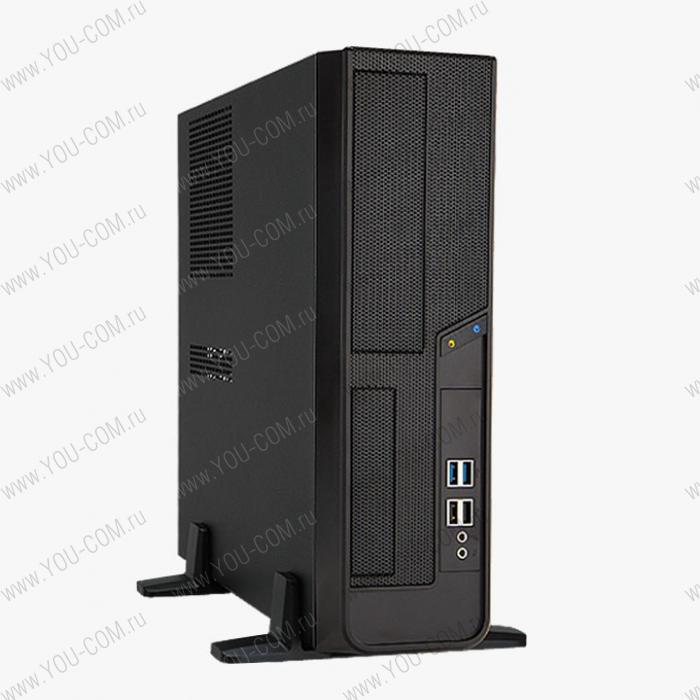 Slim Case InWin BL040 Black/Silver 300W 2*USB2.0+2*USB3.0+AirDuct+Fan+Audio mATX