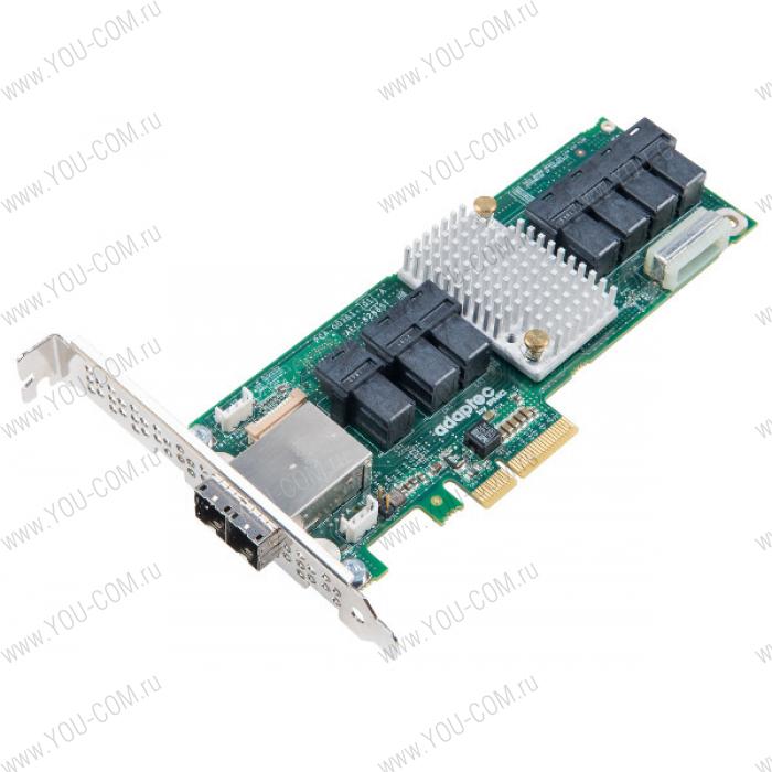 Контроллер Microsemi Adaptec AEC-82885T (PCI-E x4, LP) SGL Экспандер SAS 12G, 36port(int 7*SFF8643+ ext 2*SFF8644), Каб.отдельно