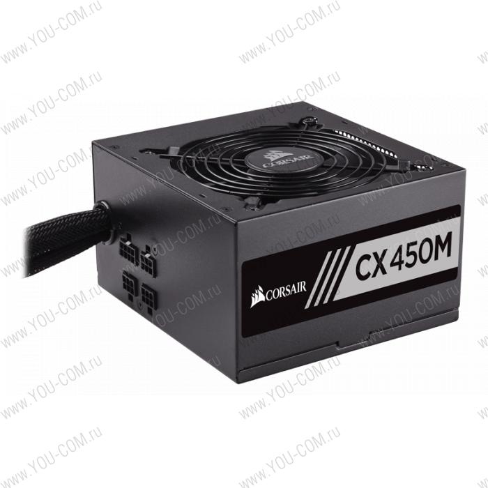 Блок питания Corsair CX450M (CP-9020101-EU), 450W, 120-mm fan, 80 Plus Bronze, Semi-modular