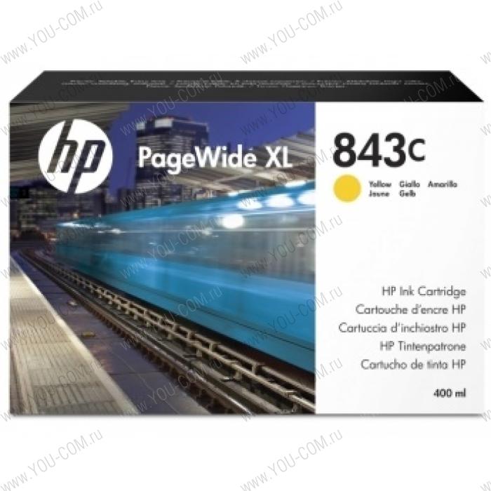 Cartridge HP 843C для PageWide XL 5000/4x000, желтый, 400 мл