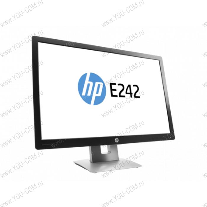 Монитор HP EliteDisplay E242 24" LED Monitor wide(IPS,250 cd/m2, 1000:1, 7ms, 178°/178°,VGA,HDMI,DisplayPort,USB 3.0x2 1920x1200, LED backlight,EPEAT gold) (Незначительное повреждение коробки)