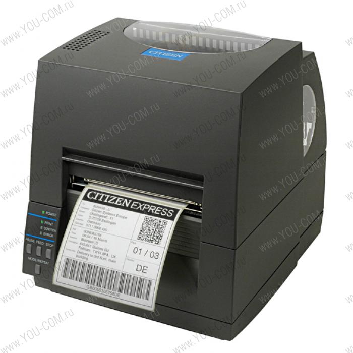 Принтер этикеток Citizen TT CL-S621G, 203 dpi, dark grey, RS232, USB