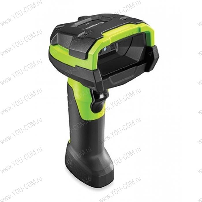 Zebra DS3608SR Rugged, Area Imager, Standard Range, Corded, Industrial Green, Vibration Motor