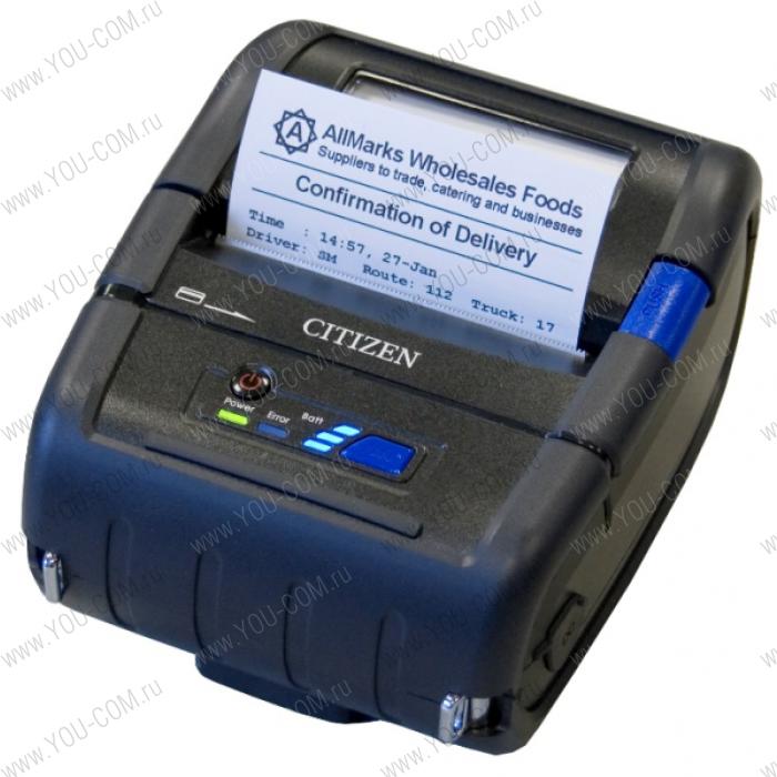 Citizen CMP-30IIL Mobile Printer (Label) 3", Bluetooth (iOS+And), USB, Serial, CPCL/ESC, PSU