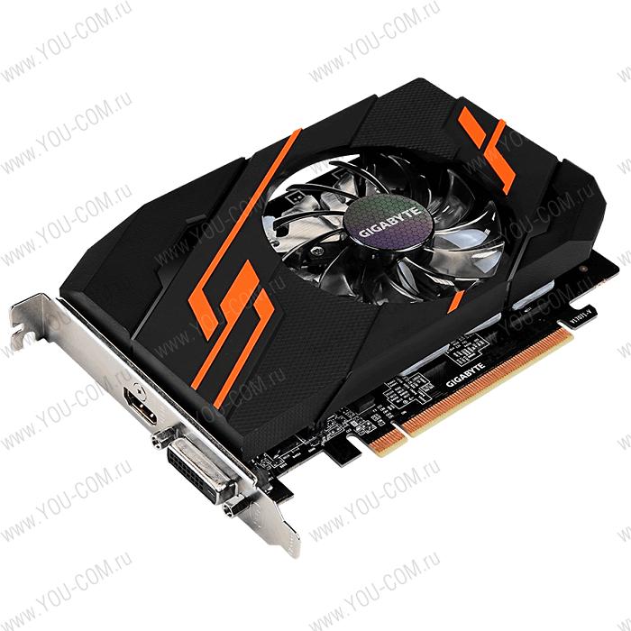 Gigabyte GV-N1030OC-2GI//GeForce GT 1030 1290Mhz PCI-E 3.0 2048Mb 6008Mhz 64 bit DVI HDMI HDCP OC