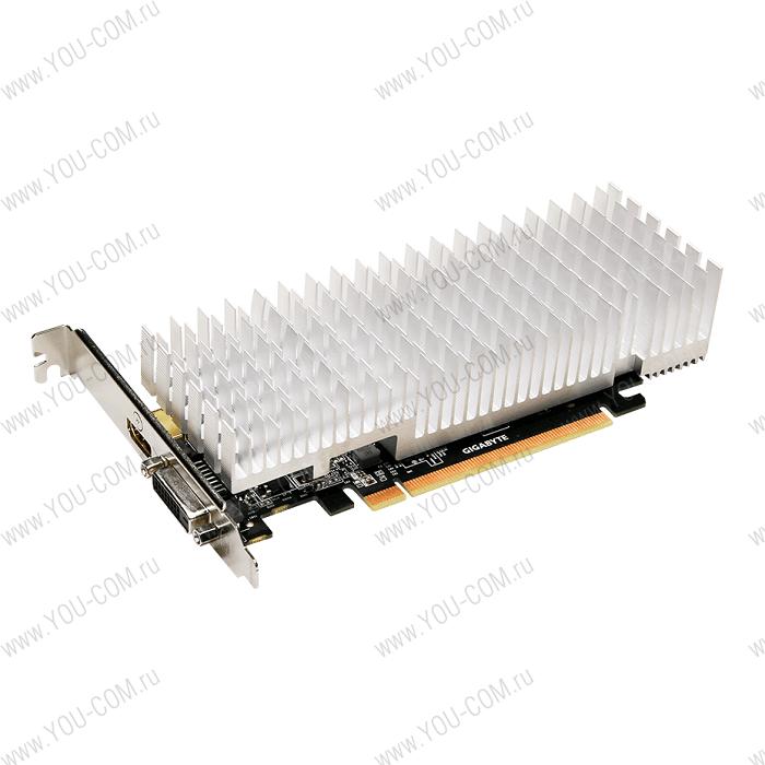 Видеокарта Gigabyte GV-N1030SL-2GL//GeForce GT 1030 1252Mhz PCI-E 3.0 2048Mb 6008Mhz 64 bit DVI HDMI HDCP Silent Low Profile