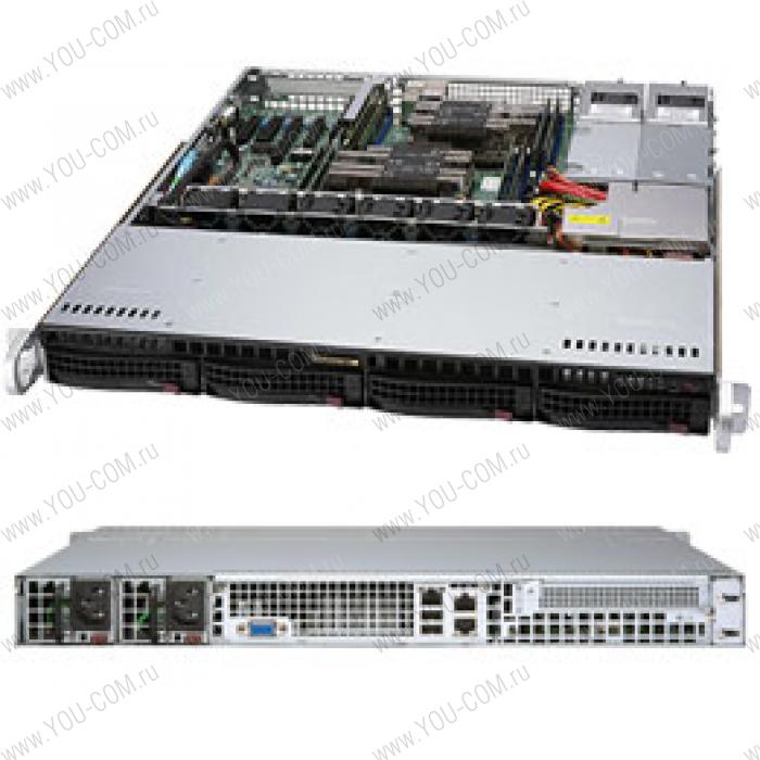 Серверная платформа Supermicro SuperServer 1U 6019P-MTR noCPU(2)2nd Gen Xeon Scalable/TDP 70-140W/ no DIMM(8)/ SATARAID HDD(4)LFF/ 2xGbE/1xFH, M2/ 2x800W