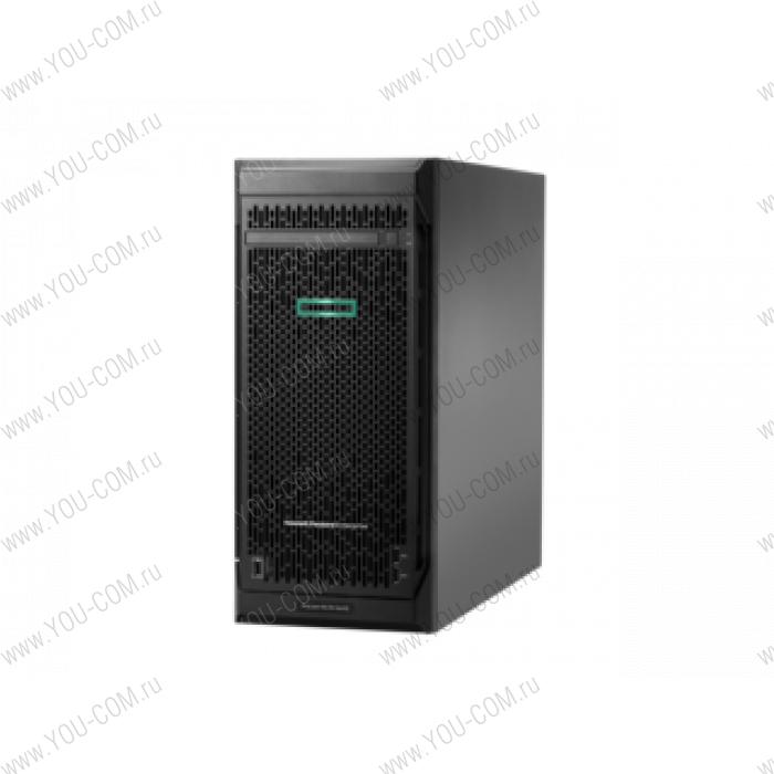 Сервер ProLiant ML110 Gen10 Silver 4110 HotPlug Tower(4.5U)/Xeon8C 2.1GHz(11Mb)/1x16GbR1D_2666/S100i(ZM/RAID 0/1/10/5)/noHDD(4/8up)LFF/noDVD/iLOstd/2NHPFan/2x1GbEth/1x550W(NHP) 