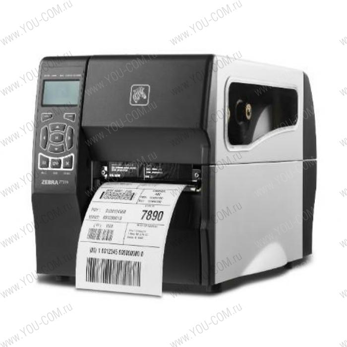 Zebra TT Printer ZT230; 203 dpi, Euro and UK cord, Serial, USB, and ZebraNet n Print Server Rest of World