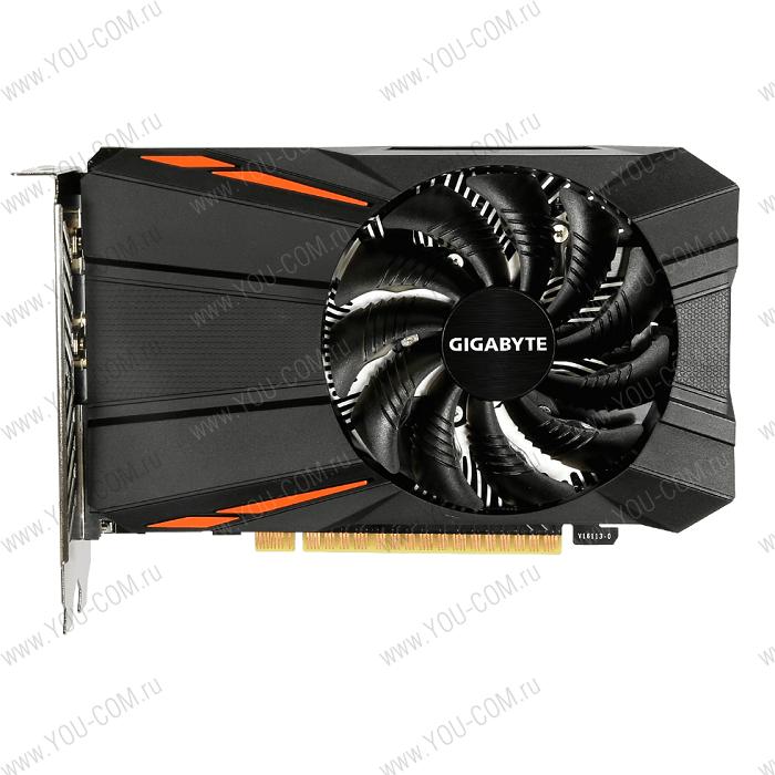 Видеокарта GIGABYTE GeForce GTX 1050TI, GV-N105TD5-4GD, 4Гб, GDDR5, OC, Rtl