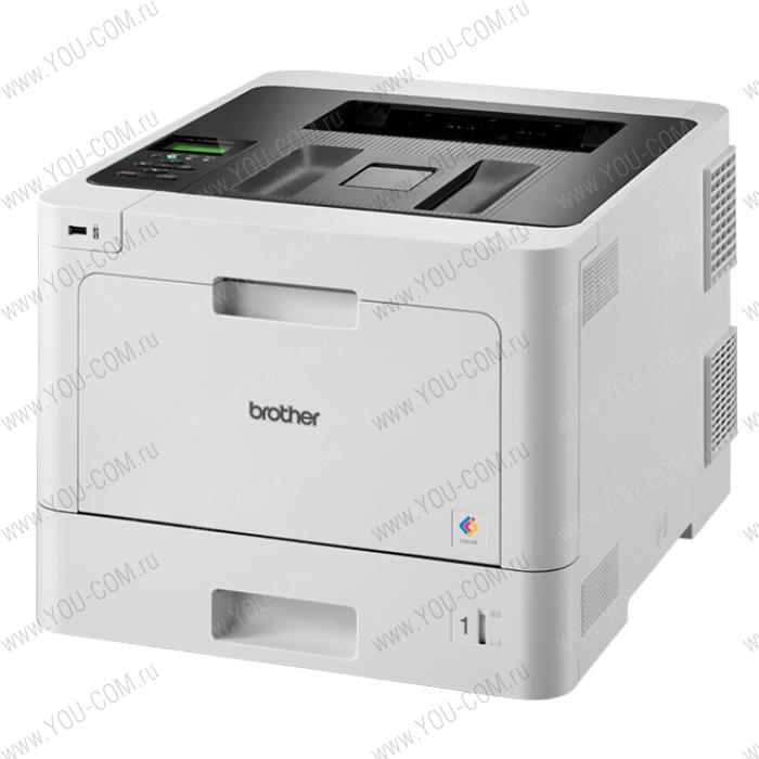 Цветные лазерные устройства Brother HL-L8260CDW, A4, 31 стр/мин, 256Мб, Duplex, GigaLAN, WiFi, USB (старт.тонери 3000/1800стр)