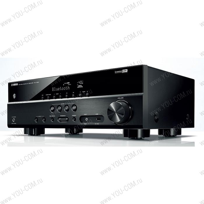 Yamaha RX-V383 Black, Ресивер, Bluetooth, 4K HDCP 2.2. и HDR, Extra Bass, Virtual surround, YPAO, дискретный усилитель, 4/1 HDMI, USB, 5 каналов х 100 Вт = 500 Вт (нагружен 1 канал)