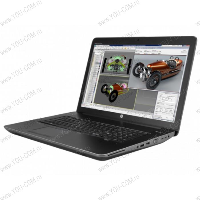 Ноутбук без сумки HP ZBook 17 G3 Core i7-6700HQ 2.6GHz,17.3" HD+ (1600x900) AG,nVidia Quadro M1000M 2Gb GDDR5,8Gb DDR4(2),500Gb 7200,96Wh LL,FPR,3kg,3y,Black,Win10Pro (незначительное повреждение коробки)