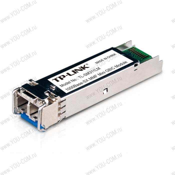 SFP-модуль [TL-SM311LM] Tp-Link TL-SM311LM гигабитный, многомодовый, MiniGBIC, интерфейс LC, расстояние до 550/275м