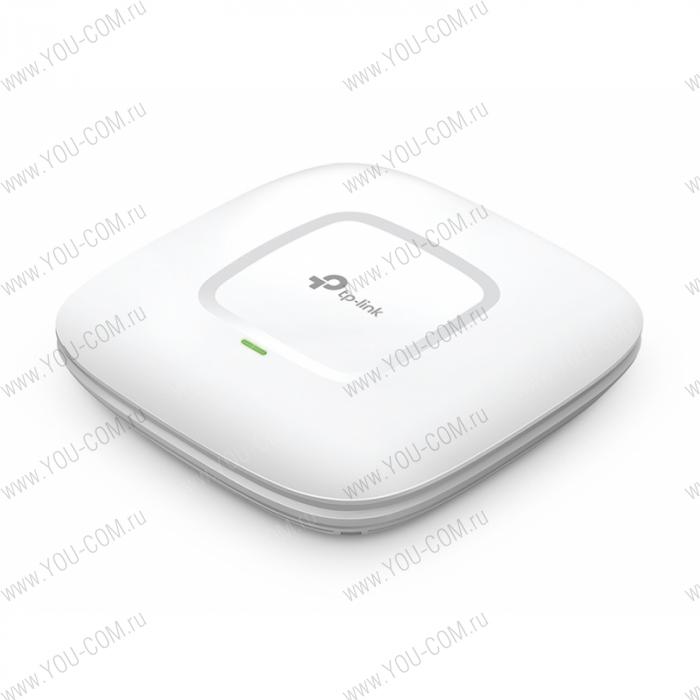Точка доступа [EAP245] Tp-Link EAP245 Qualcomm, скорость до 450 Мбит/с на 2,4 ГГц + до 1300 Мбит/с на 5 ГГц, поддержка стандартов 802.11a/b/g/n/ac, поддержка 802.3at PoE, 1 гигабитный порт, централизованное ПО для управления, Band steering, Mult