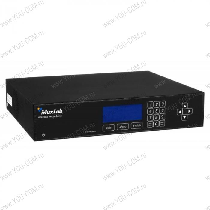Матричный коммутатор 8x8 HDMI/HDBT с PoE, разрешение 1080р MuxLab 500469-PoE-EU