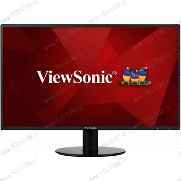 Монитор Viewsonic 27" VA2719-2K-SMHD IPS SuperClear, 2560x1440, 5ms, 300cd/m2, 178°/178°, 50Mln:1, HDMI*2, DP, колонки, HeadphoneOut, Tilt, VESA, Black