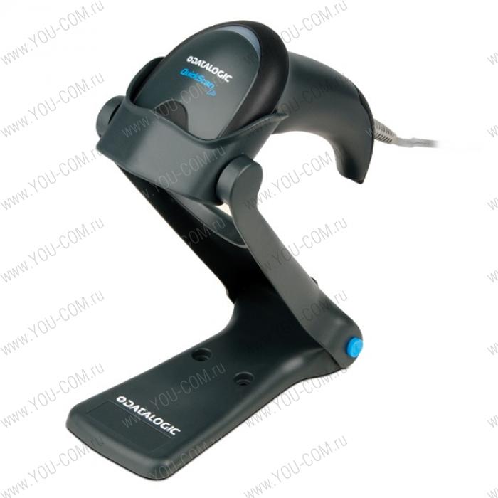 Datalogic QuickScan Lite QW2420 2D Imager, Black, USB Interface w/ USB Cable (90A052065) and Stand (STD-QW20-BK)