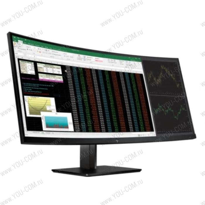 Монитор HP Z38c 37.5-inch Curved Display 3840х1600, IPS, 300 cd/m2, 1000:1, 14ms, 178°/178°, HDMI, USB 3.0x3, DisplayPort, Energy Star, Epeat, Black, 13,8 kg