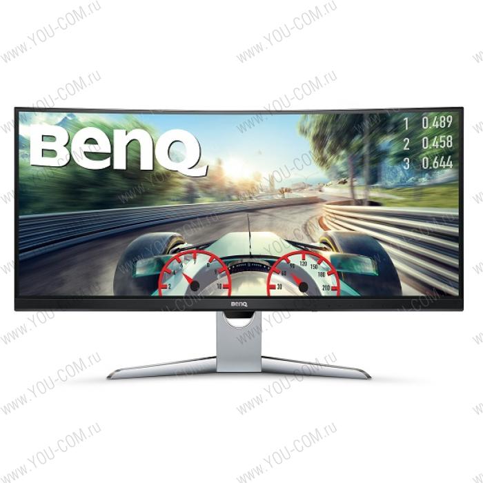 Монитор BENQ 35" EX3501R VA LED, изогнутый 1800R, 3440х1440, 21:9, 12(4)ms, 300cd/m2, 20M:1, 178°/178°,HDMI2.0*2/ DP1.4/ USB3.0*2/ USB-Type C (3.1 Gen2, no Power Delivery Function) x 1)/ Headphone jack, Tilt,