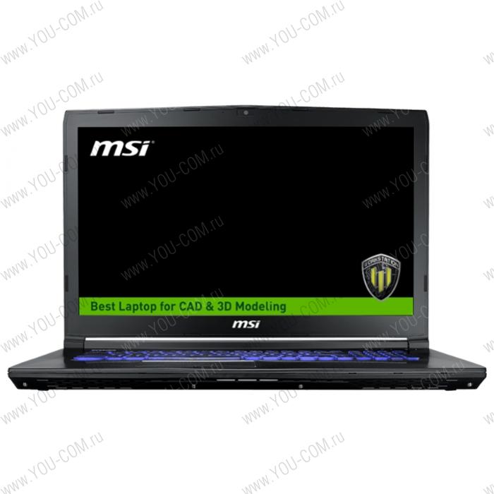 Ноутбук без сумки MSI WE72 7RJ-1067RU Core i7-7700HQ 2.8GHz,17.3" FHD IPS AG,16GB DDR4(2),128Gb SSD/1TB 7.2krpm,DVD,NV M2200 4Gb,WiFi,BT,Backlite kbd,Win10Pro(64),3y,Black