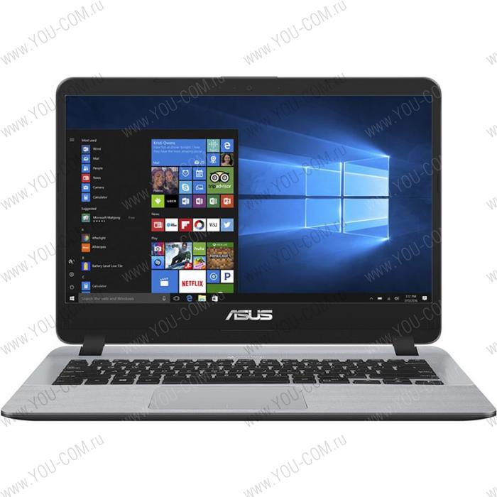 Ноутбук ASUS Laptop X407UA-EB018T Core i3 6006U/4Gb/1Tb HDD/14.0" FHD (1920x1080)AG NanoEdge/no ODD/Intel HD graphics 520/WiFi/BT/Cam/Windows 10/1.5Kg/Grey