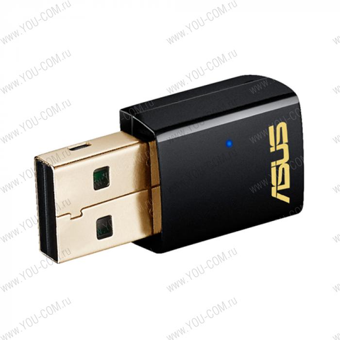 ASUS USB-AC51 // WI-FI 802.11ac, 150 + 433 Mbps USB Adapter ; 90IG00I0-BM0G00