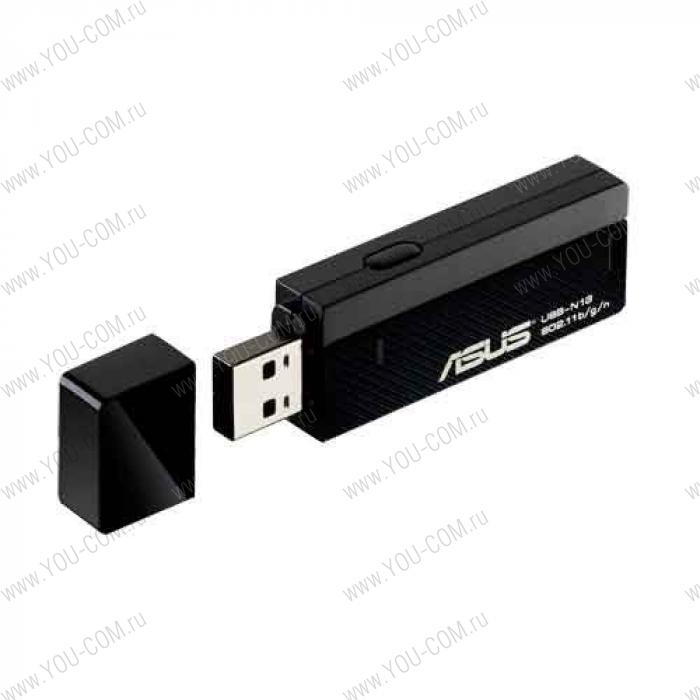 Адаптер ASUS USB-N13_C1// WI-FI 802.11n, 300 Mbps USB Adapter ; 90-IG13002E02-0PA0-