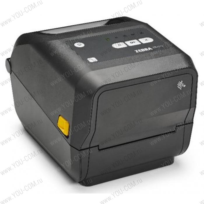 Zebra TT Printer ZD420; Standard EZPL 203 dpi, EU and UK Cords, USB, USB Host, Modular Connectivity Slot, 802.11, BT ROW