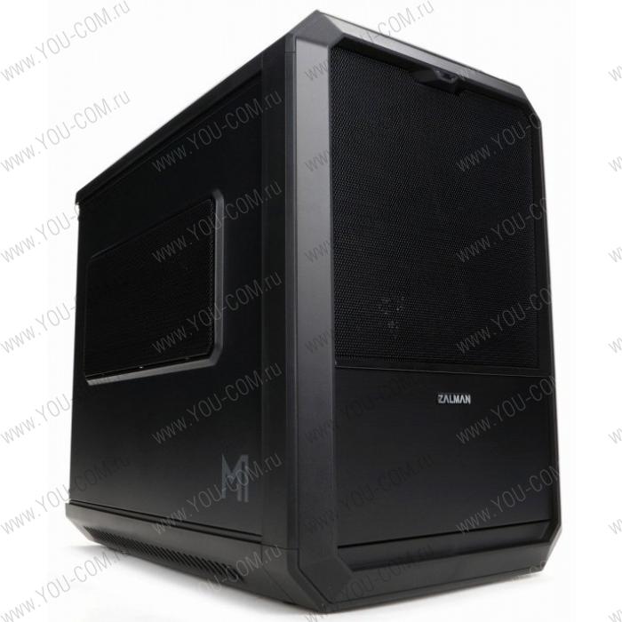 Корпус Zalman M1 <Mini Tower, Mini-ITX, безБП (ATX 12V), размеры: 250(Ш)*339(В)*395(Г)мм, совместим в видеокартами до 320мм, отсеки внешние 5.25*1, внутренние 3.5*4, 2.5*2 (горячая замена), USB3.0*2>