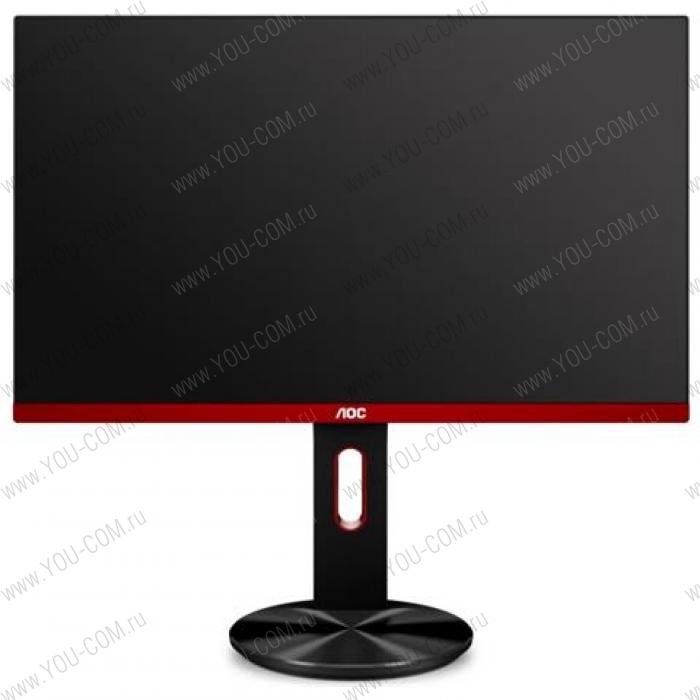 Монитор 24,5" AOC G2590PX 1920x1080 144hz TN LED 16:9 1ms D-Sub 2*HDMI DP 50M:1 4*USB 3.0 170/160 400cd Speakers HAS Pivot Swiwel Tilt Black/Red