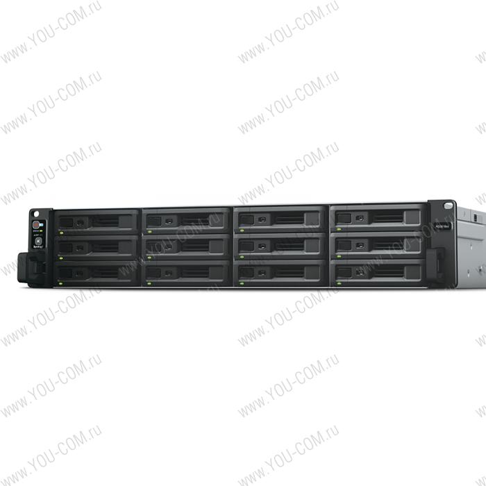 СХД Synology RS3618XS (Rack2U) QC2,4Ghz/8Gb upto 64/RAID0,1,10,5,6/up to12HP HDDs SATA(3,5'or2,5') upto 36 with 2xRX1217(RP)/2xUSB/4GigEth(+2Expslot)/iSCSI/2xIPcam(upto75)/1xPS/norail/5YW